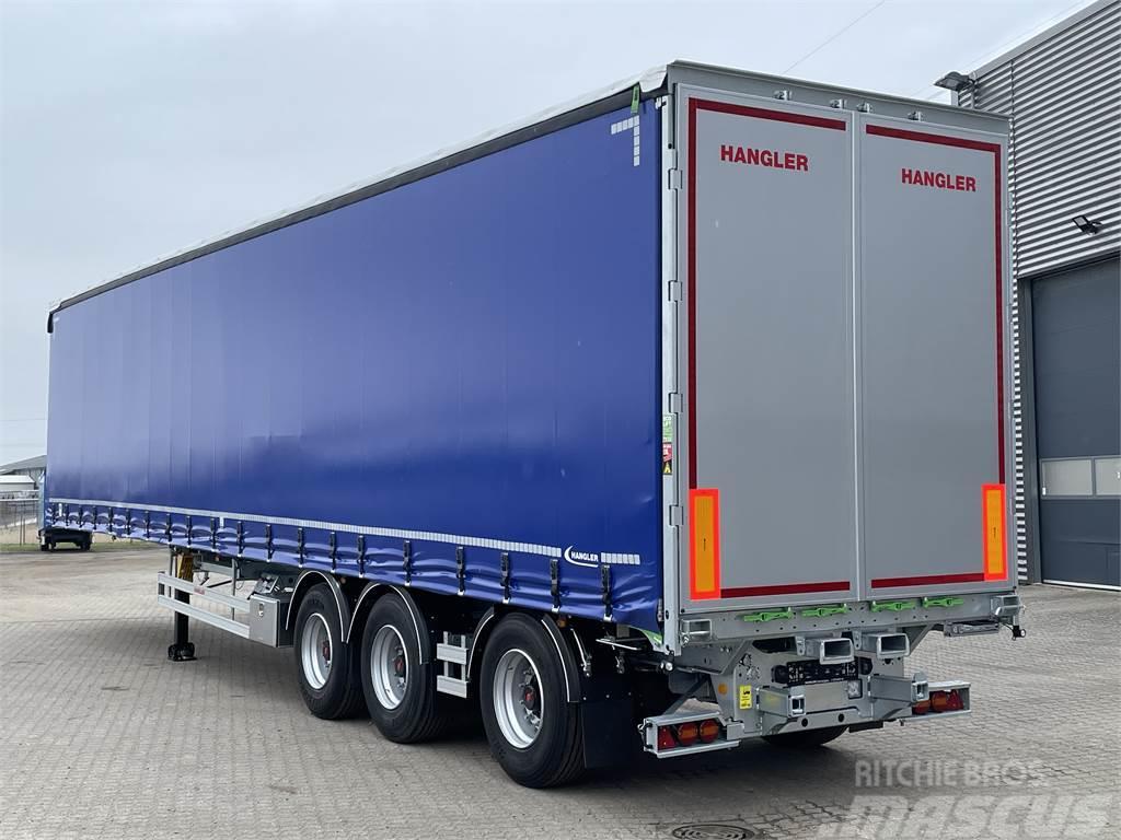 Hangler 3-aks 45-tons gardintrailer truckbeslag Semi-remorca speciala