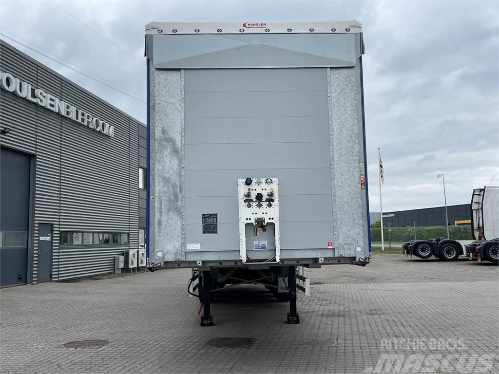 Hangler 3-aks gardintrailer Zepro lift + hævetag Semi-remorca speciala