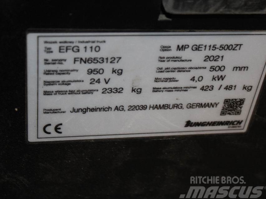 Jungheinrich EFG 110 MP GE115-500ZT Stivuitor electric