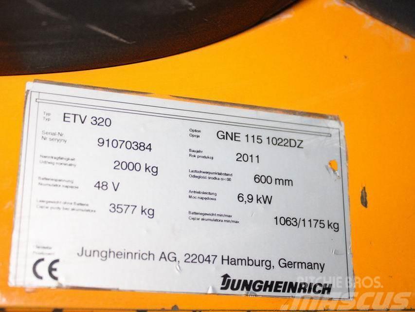 Jungheinrich ETV 320 GNE115-1052DZ Stivuitor cu catarg retractabil