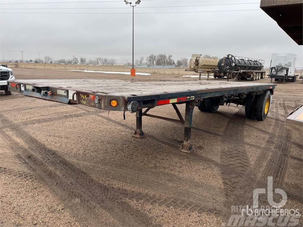 Brown 26 ft S/A Flatbed/Dropside semi-trailers