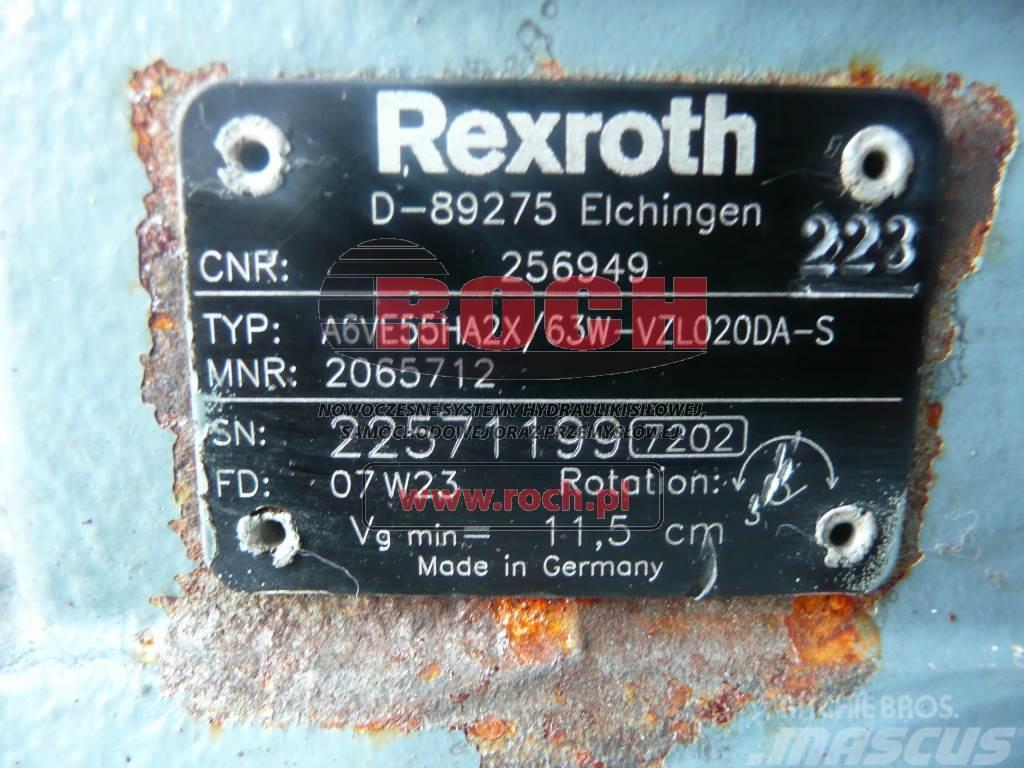 Rexroth A6VE55HA2X/63W-VZL020DA-S 2065712 256949 Motoare