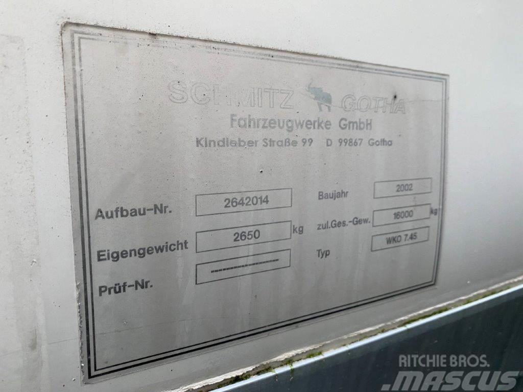 Schmitz WKO 7450 mm veksellad Cutii