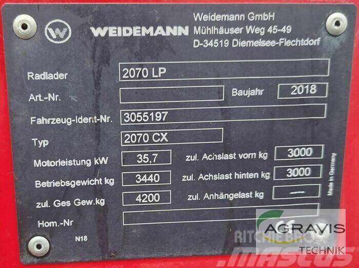 Weidemann 2070 CX LP Incarcator pe pneuri
