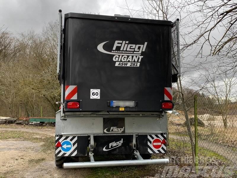 Fliegl ASW 281 GIGANT FOX + Top Lift Light 40m³ Alte remorci