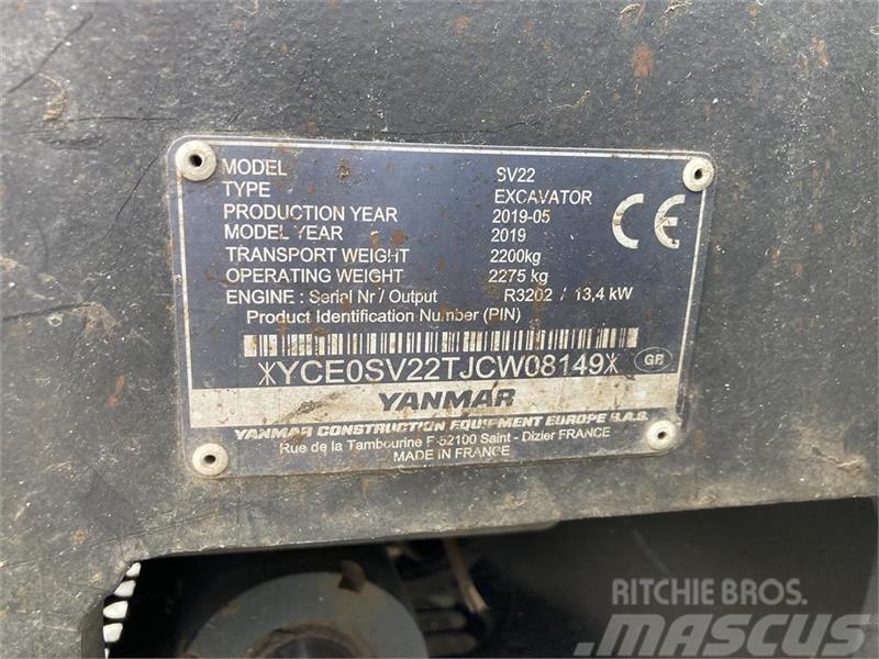 Yanmar SV22 Mini excavatoare < 7t