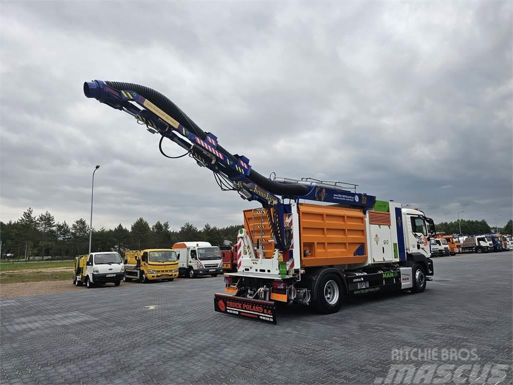 MAN RSP ESE 18/4-KM Saugbagger vacuum cleaner excavato Camion vidanje