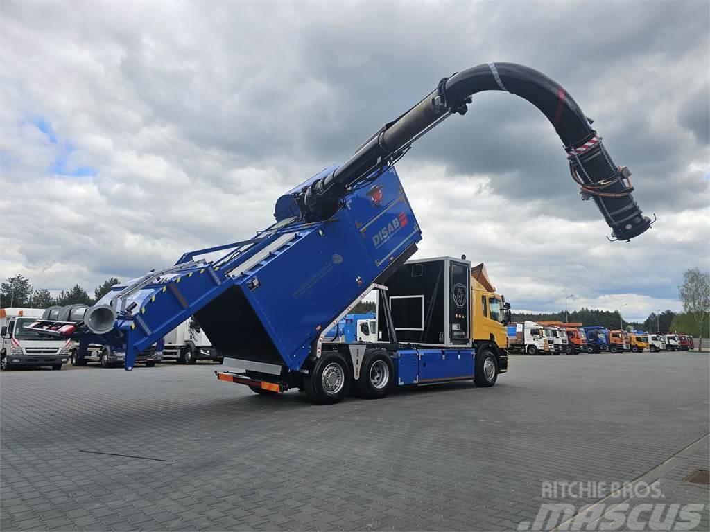 Scania DISAB ENVAC Saugbagger vacuum cleaner excavator su Camion vidanje