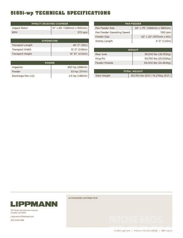 Lippmann 5165i WP Concasoare