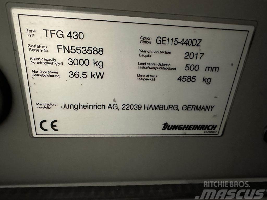 Jungheinrich TFG 430 - TRIPLEX 4,4 m Stivuitor GPL