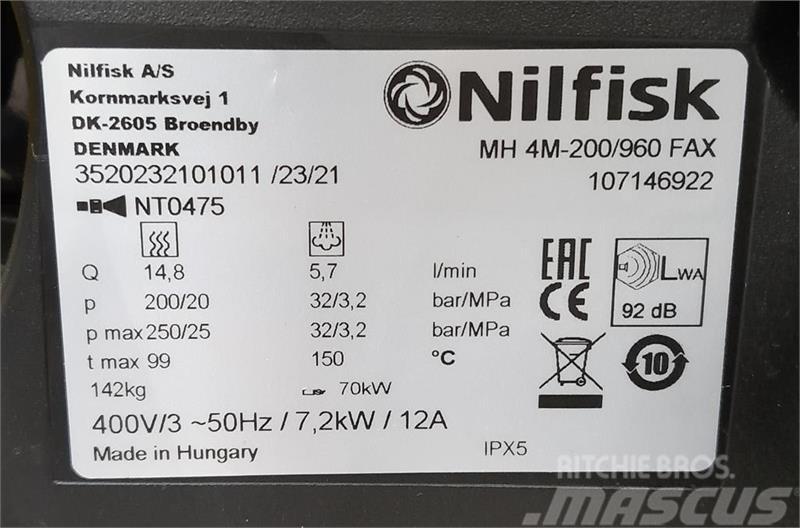 Nilfisk 200/960 FAX Spalator cu presiune mare